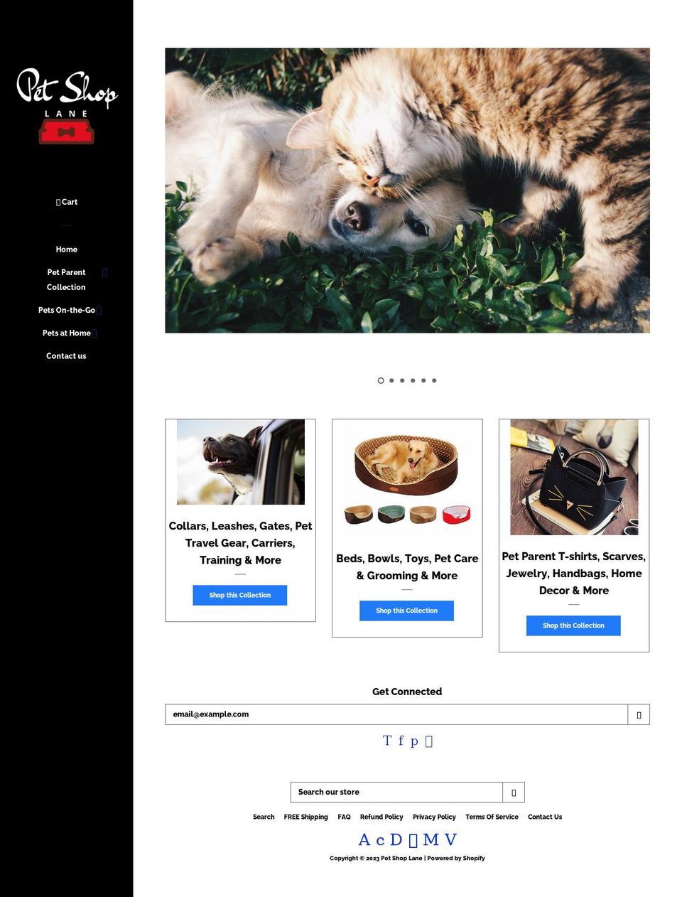 Animals Shopify theme site example petshoplane.com