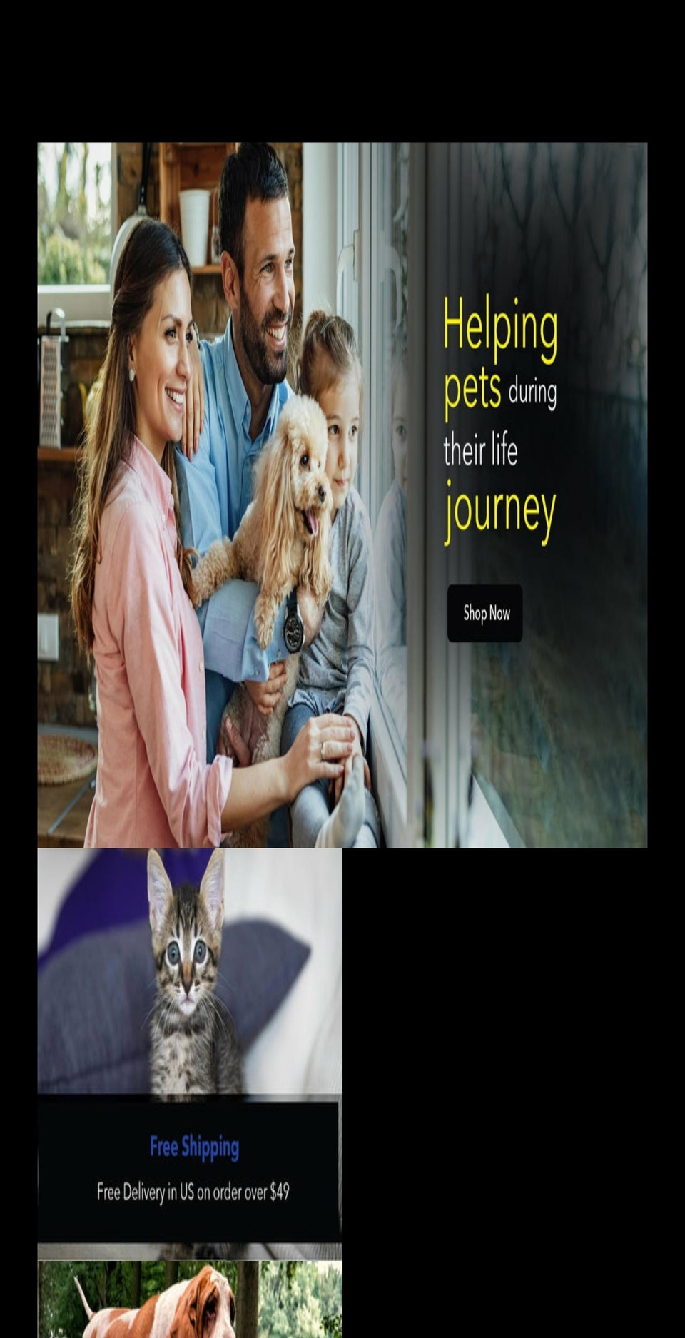 petsjourneys.com shopify website screenshot