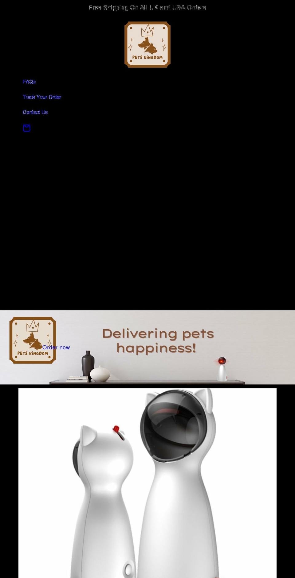 petskingdom.org shopify website screenshot