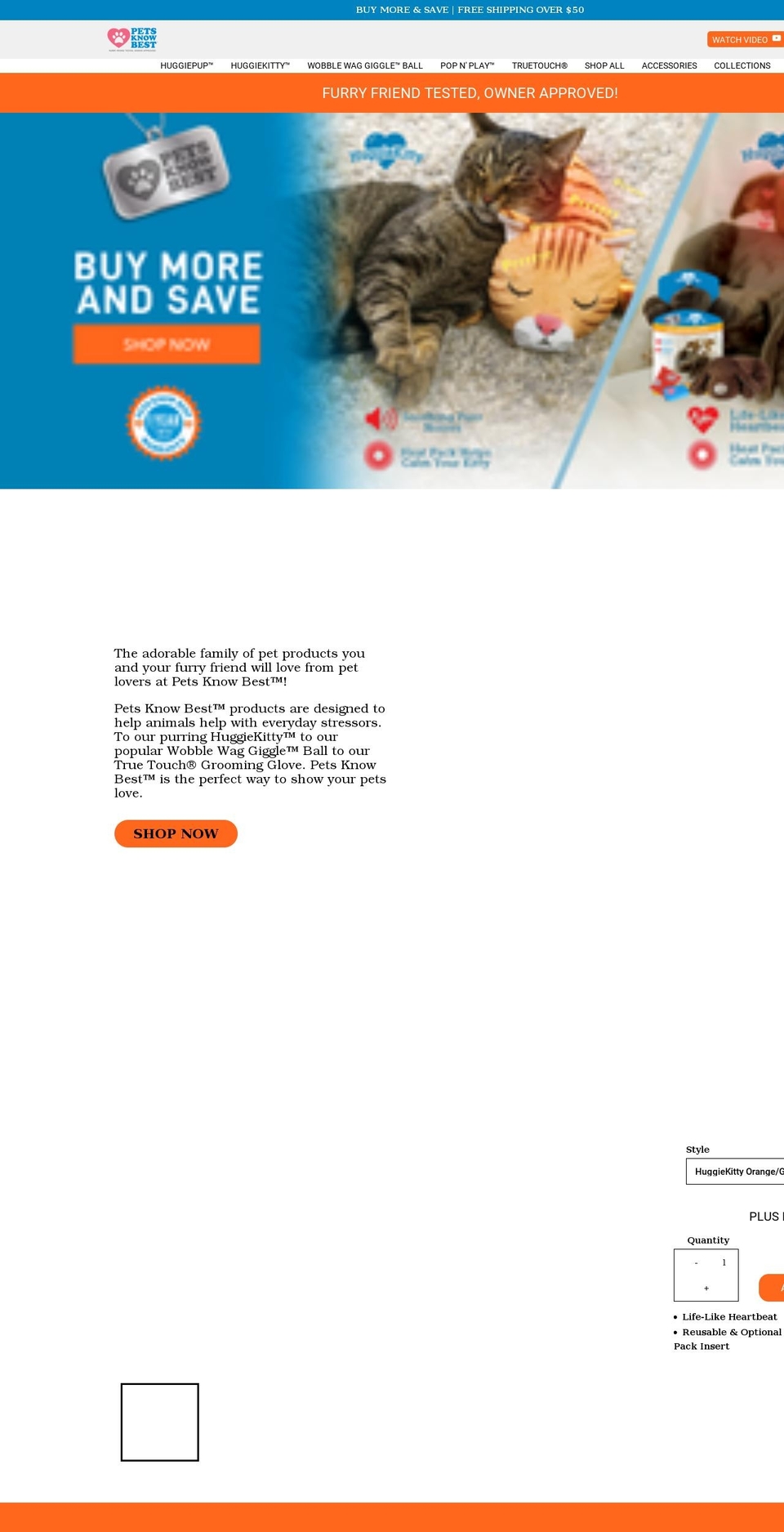 petsknowbeststore.com shopify website screenshot