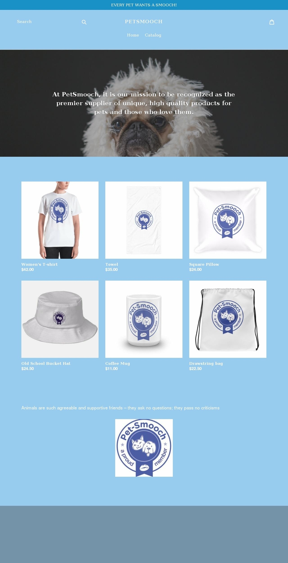 petsmooch.com shopify website screenshot