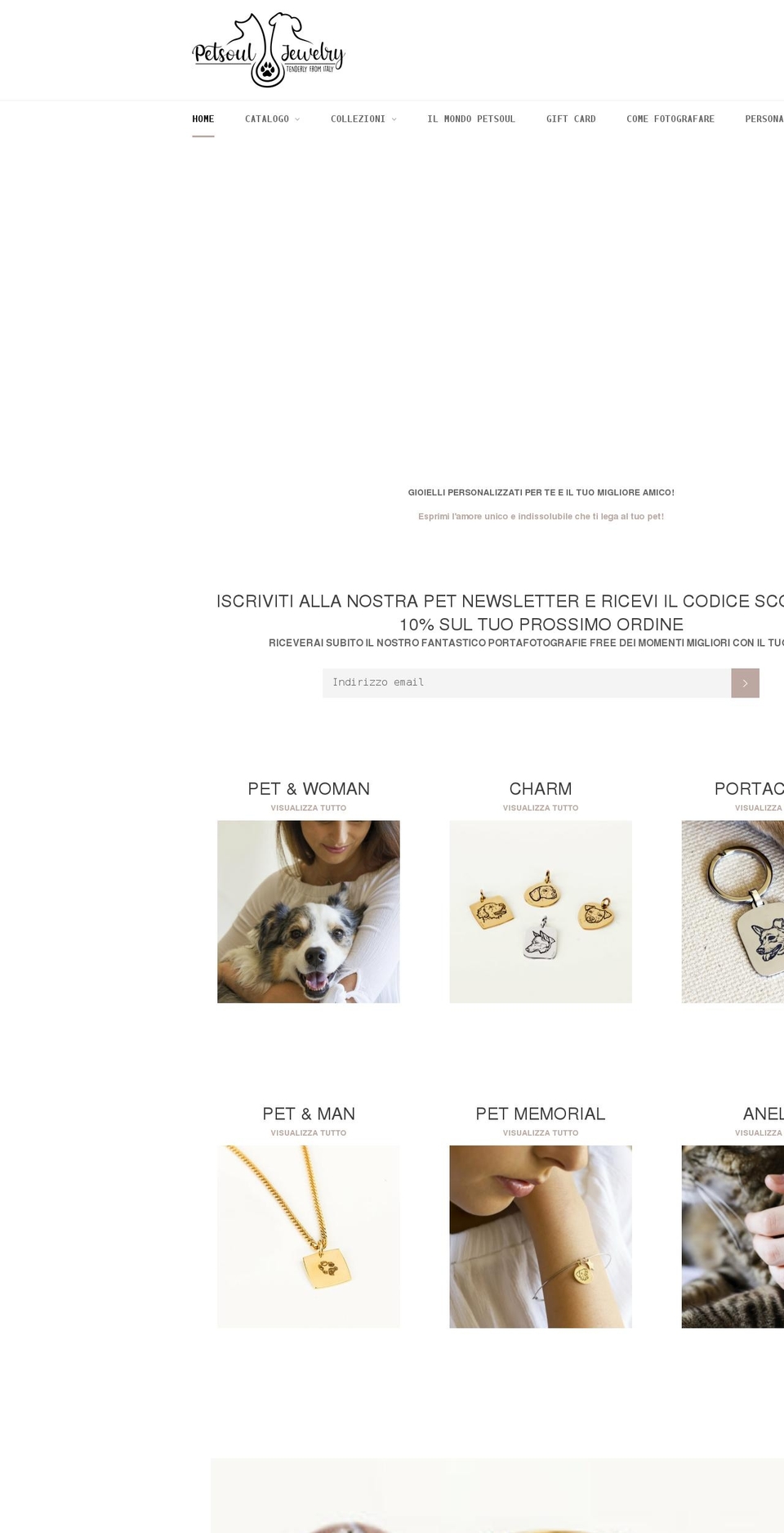 petsouljewelry.com shopify website screenshot