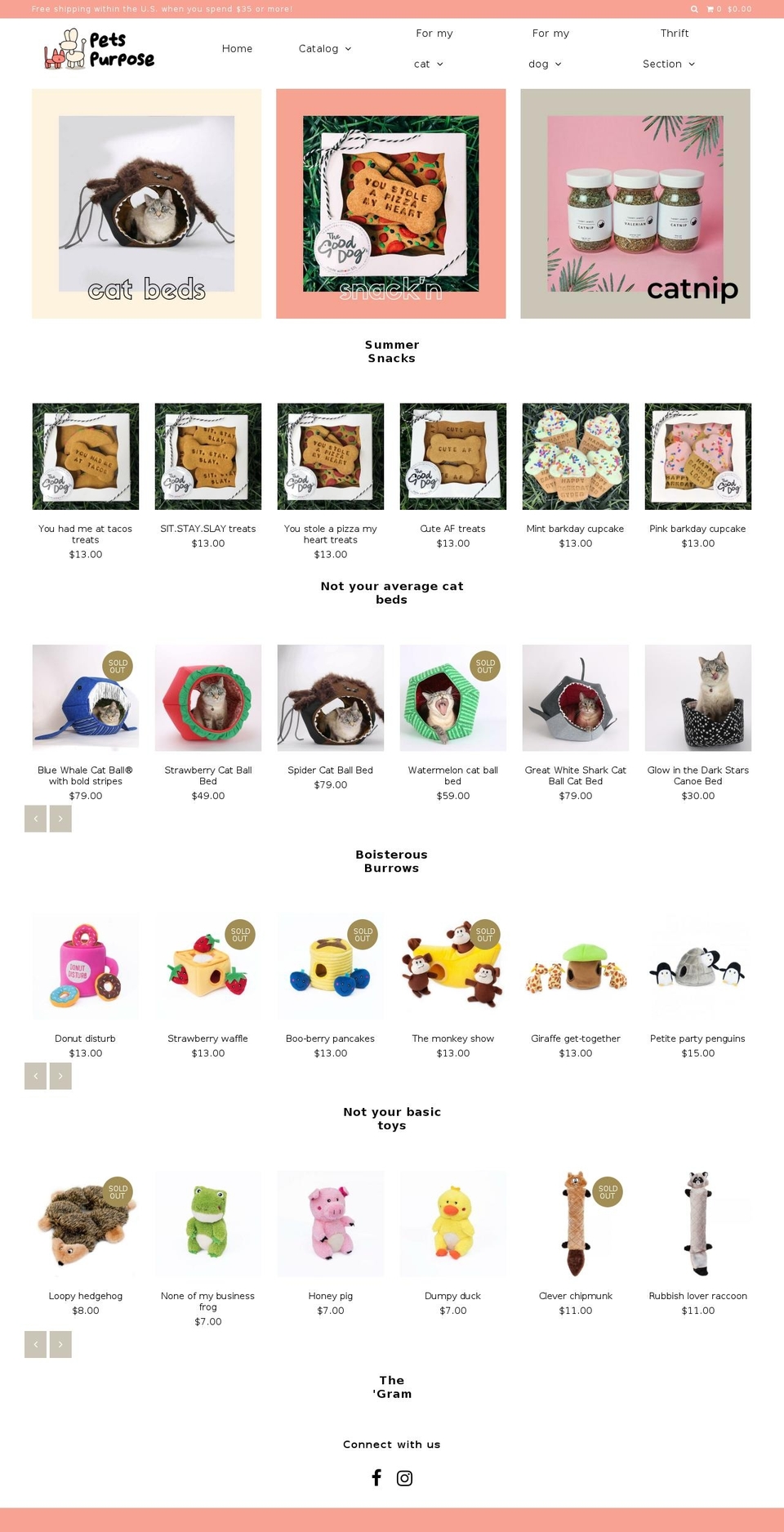 petspurpose.com — Shopify storefront screenshot
