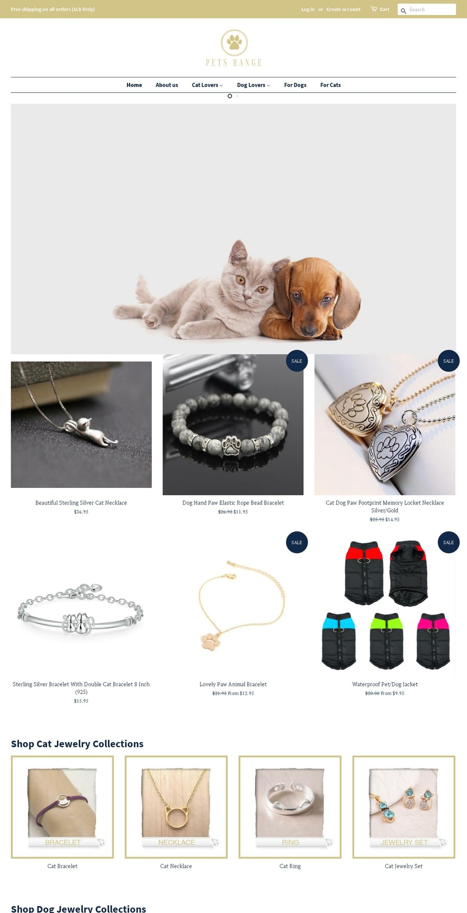 petsrange.com — Shopify storefront screenshot