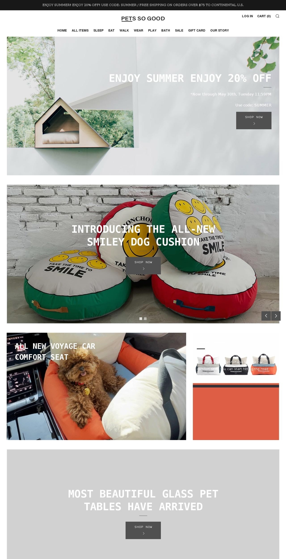 petssogood.com shopify website screenshot