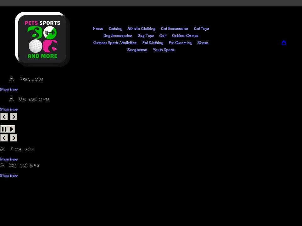petssportsandmore.com shopify website screenshot