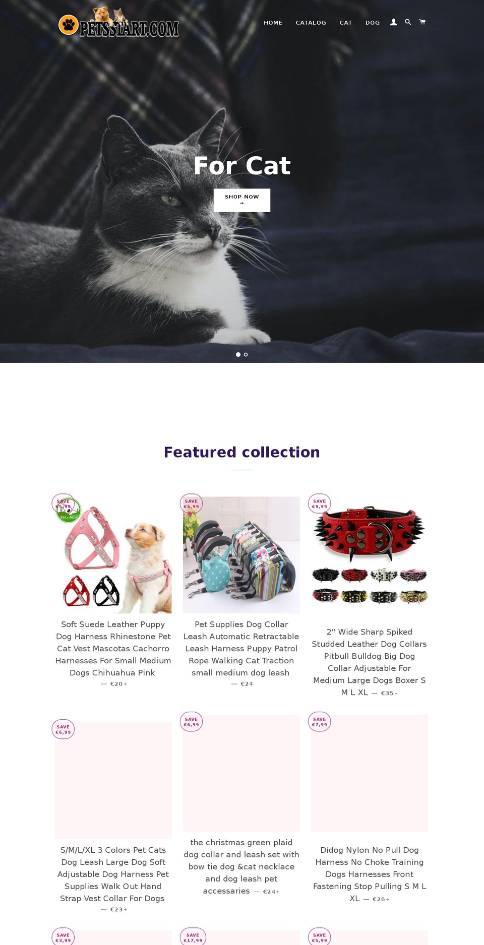 petsstart.com — Shopify storefront screenshot