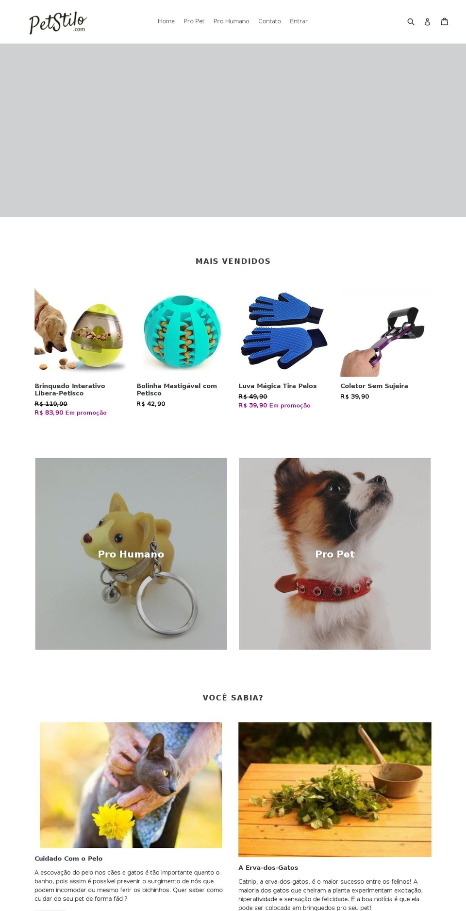 petstilo.com — Shopify storefront screenshot