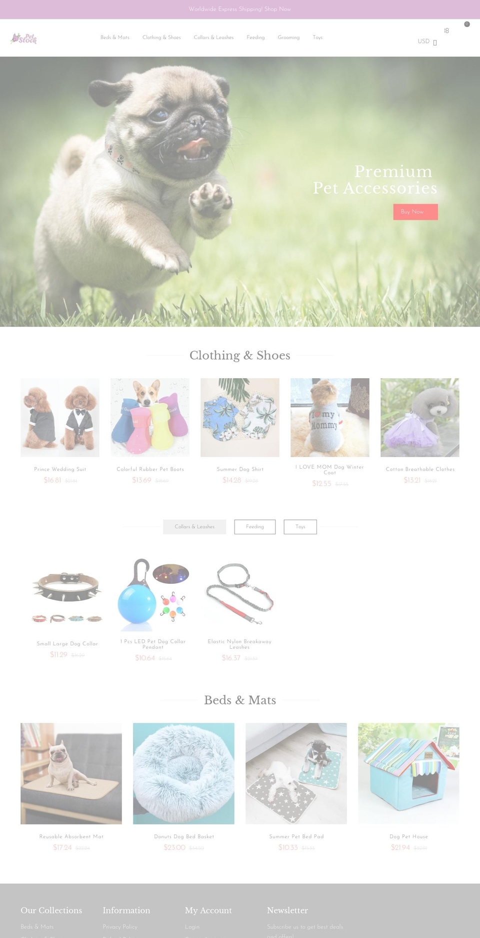 petstock.shop shopify website screenshot