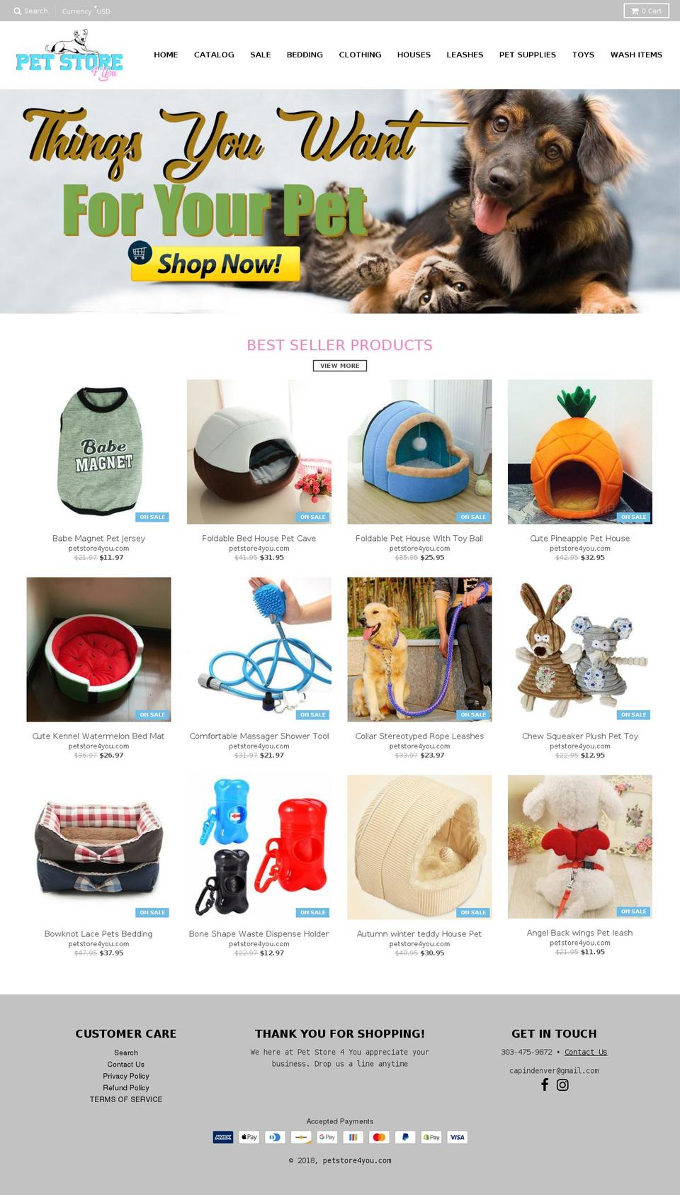 ecomclub-store Shopify theme site example petstore4you.com