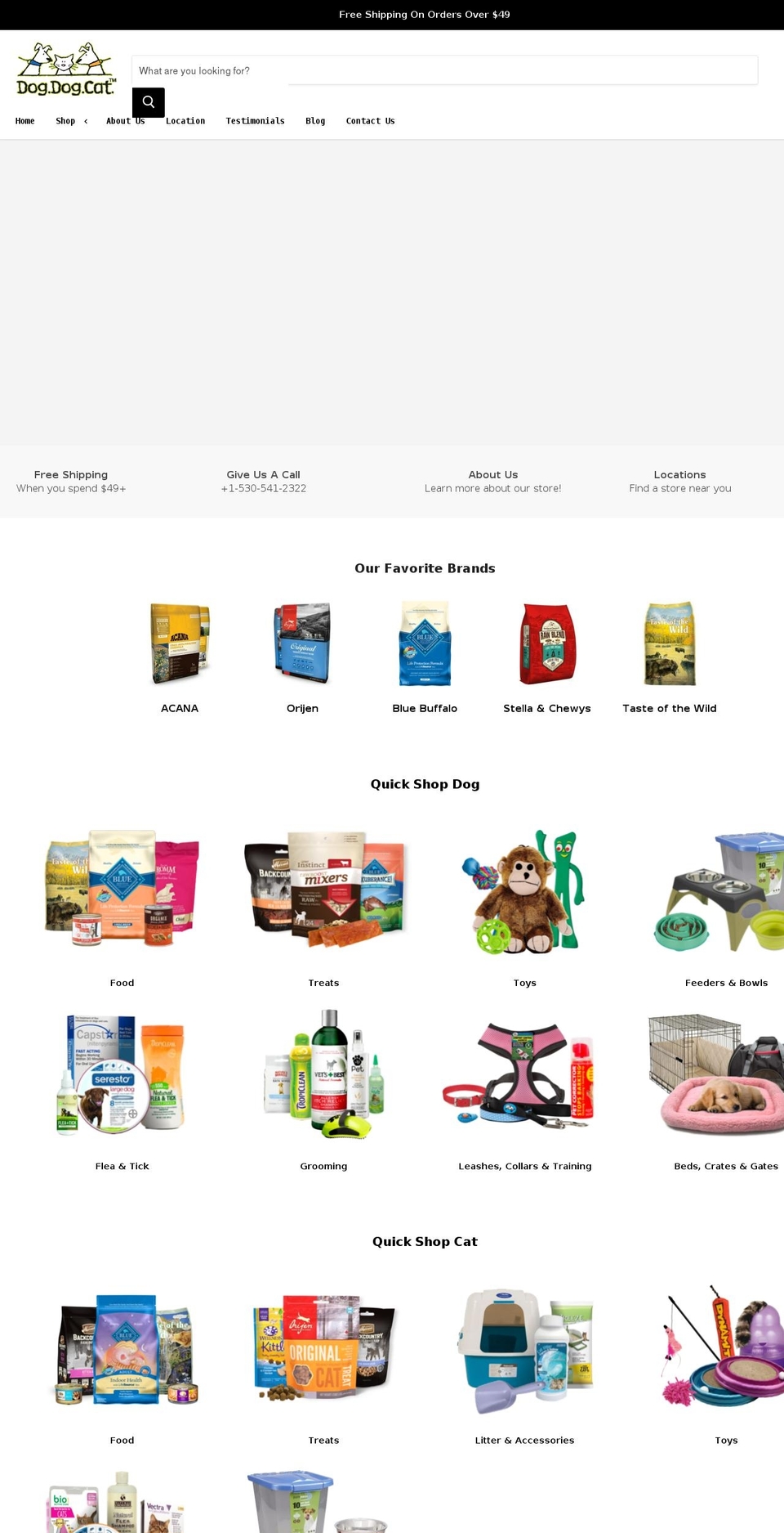 petstorelaketahoe.com — Shopify storefront screenshot