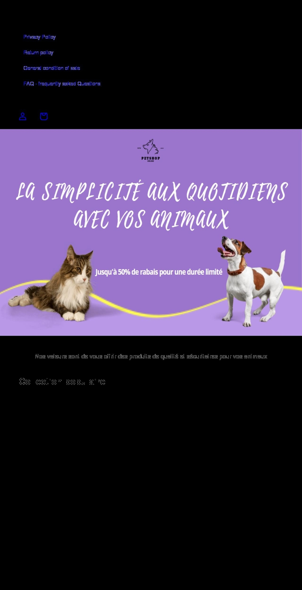 petstoreonline.ca shopify website screenshot