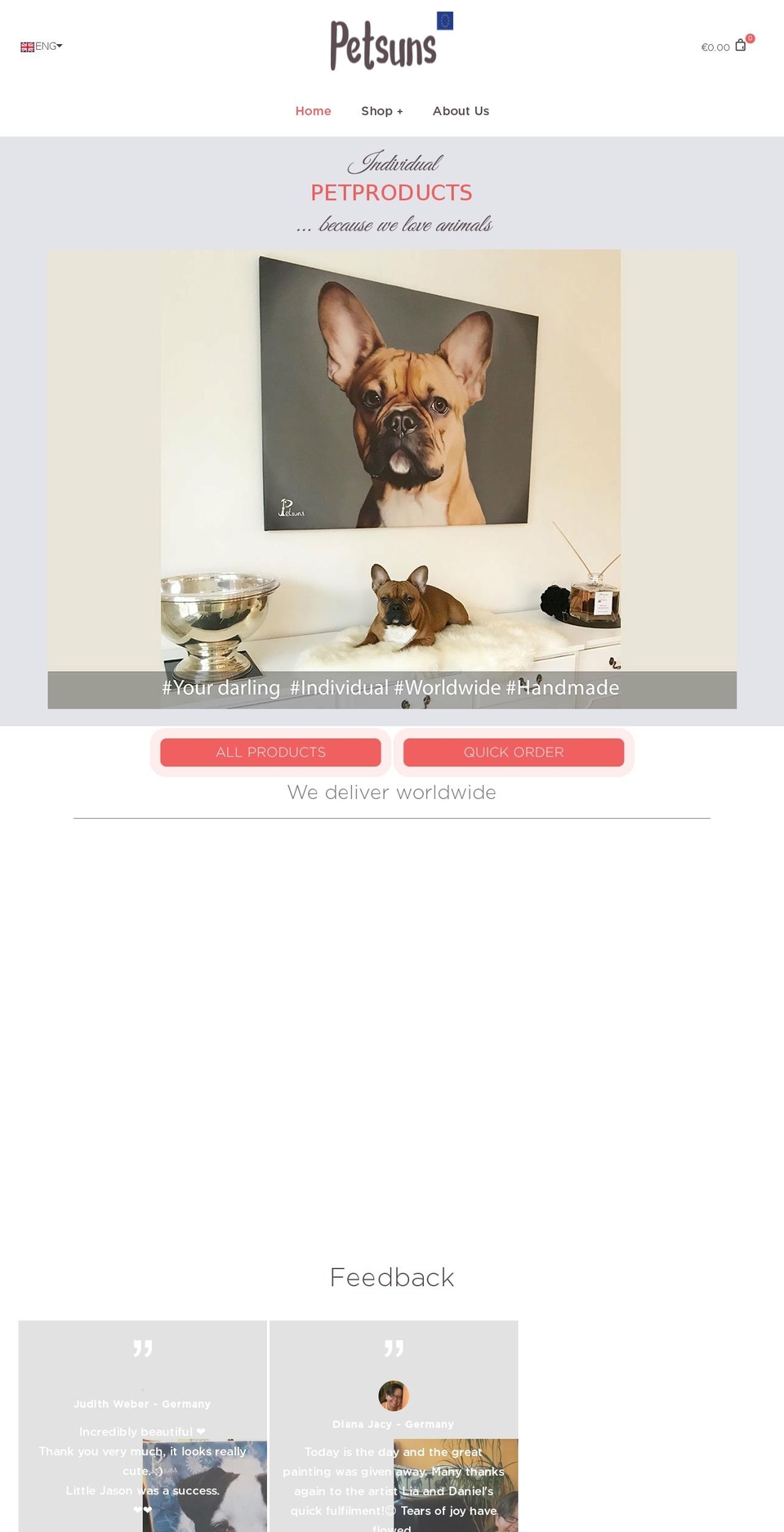foodly-theme-v1-7-5 Shopify theme site example petsuns.com