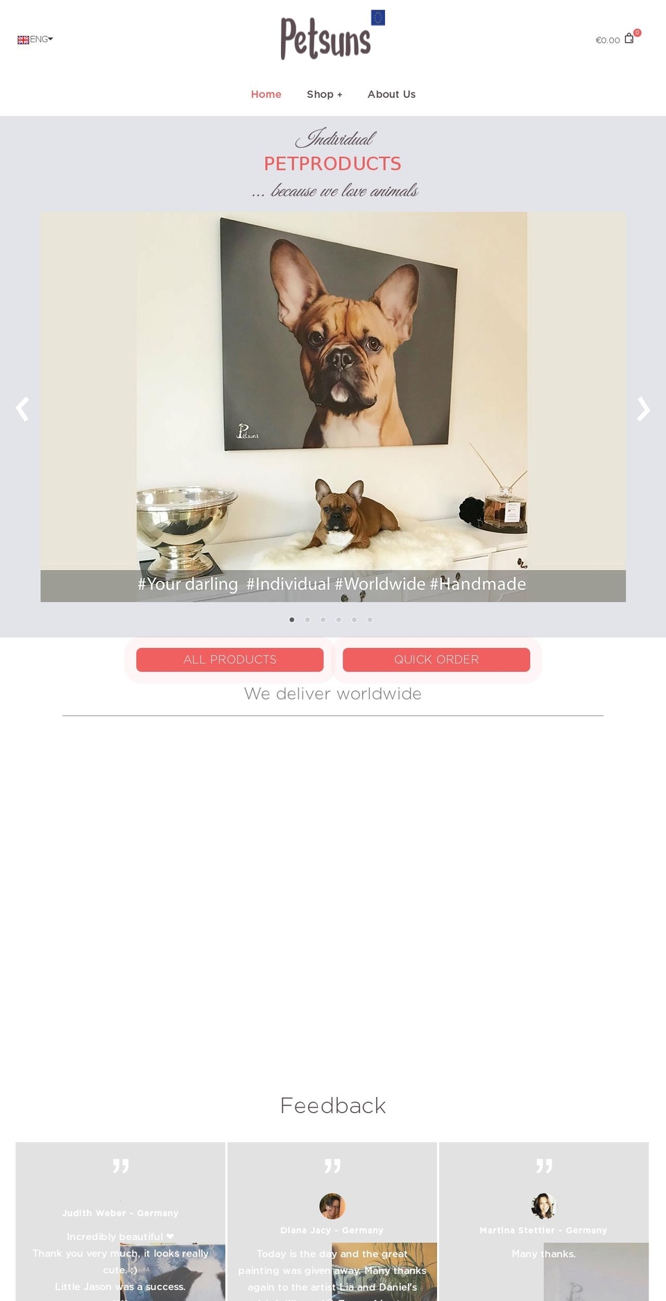 foodly-theme-v1-7-5 Shopify theme site example petsuns.net