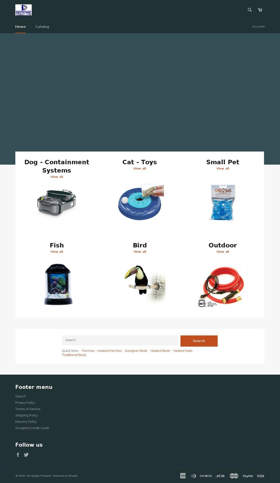petsupplyproducts.com — Shopify storefront screenshot