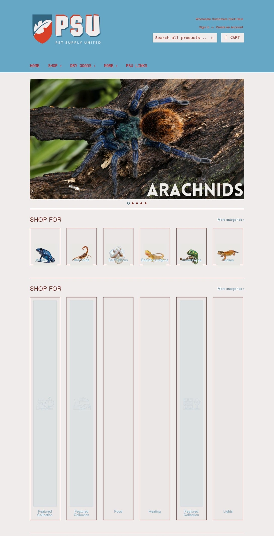 petsupplyunited.com shopify website screenshot