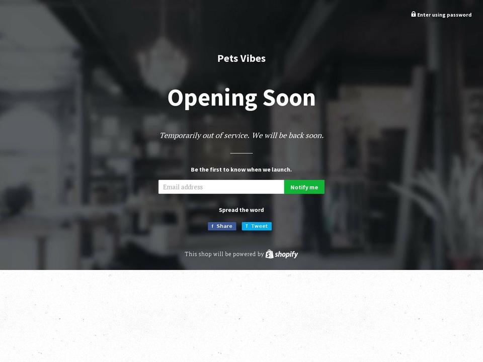 petsvibes.com — Shopify storefront screenshot
