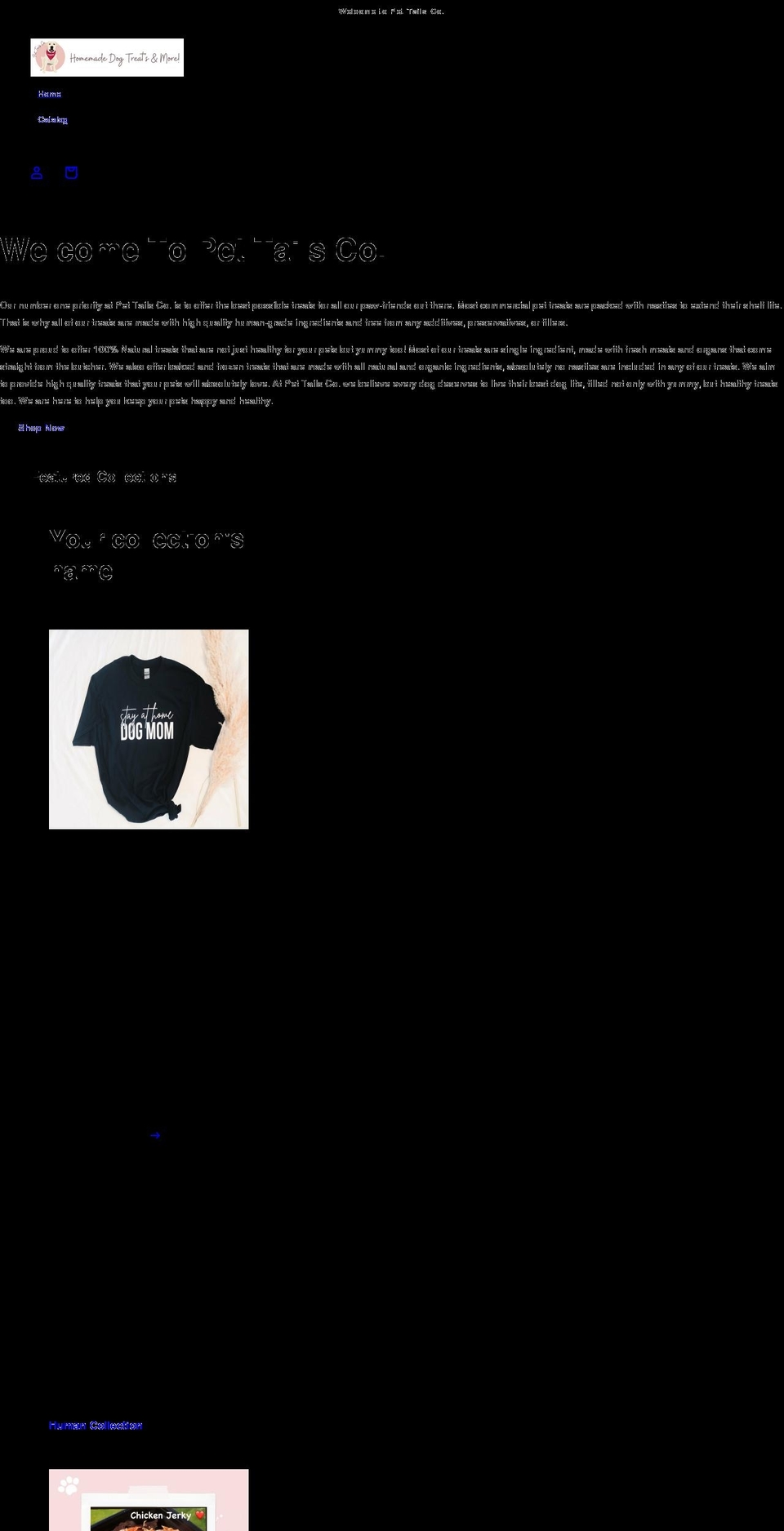 pettailsco.com shopify website screenshot