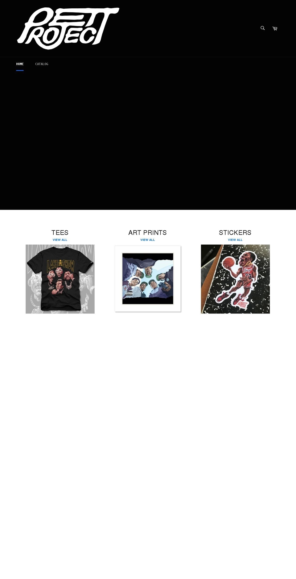 pettproject.com shopify website screenshot