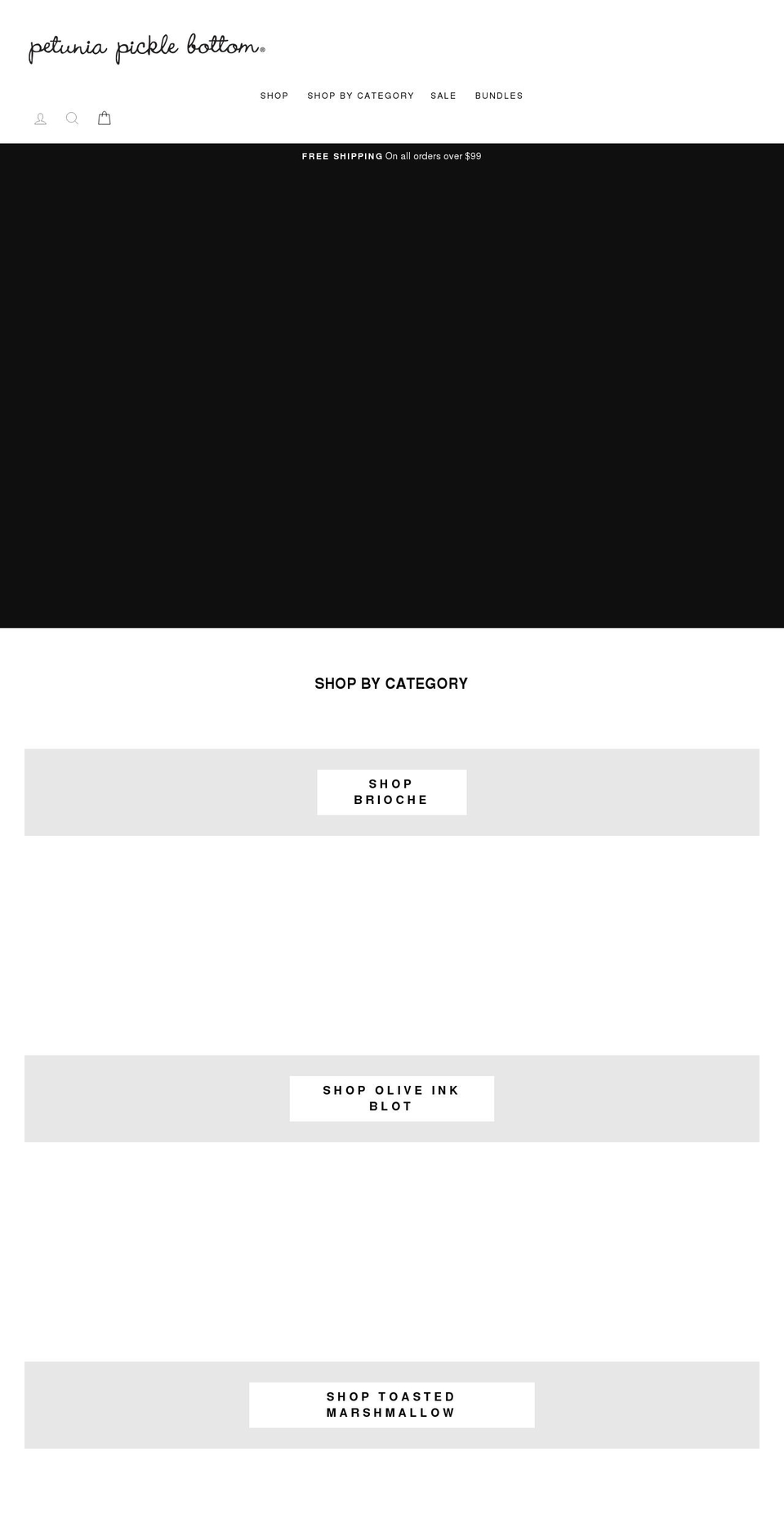 petuniapicklebottom.ca shopify website screenshot