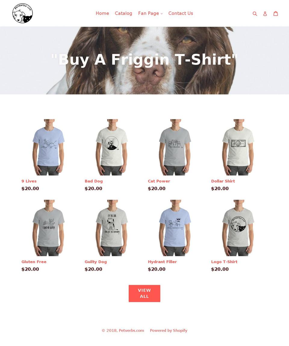 petverbs.com — Shopify storefront screenshot