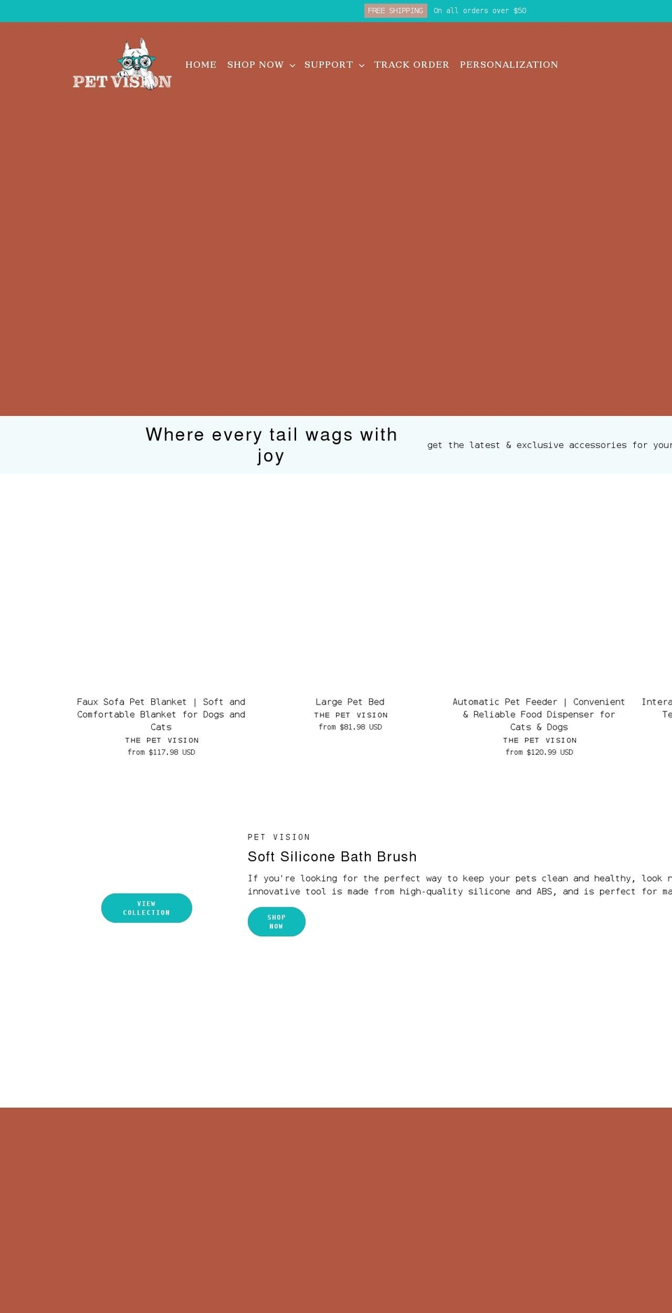 petvision.co shopify website screenshot