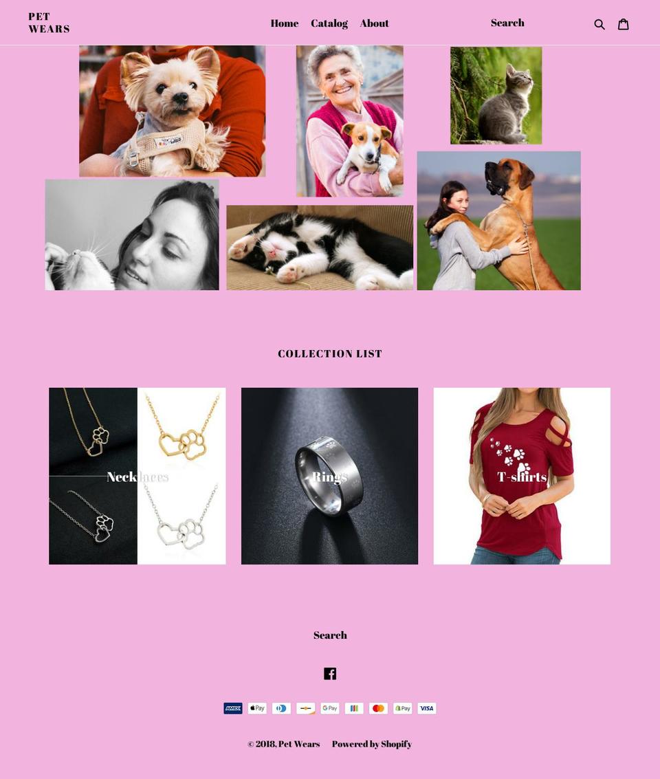 petwears.net shopify website screenshot