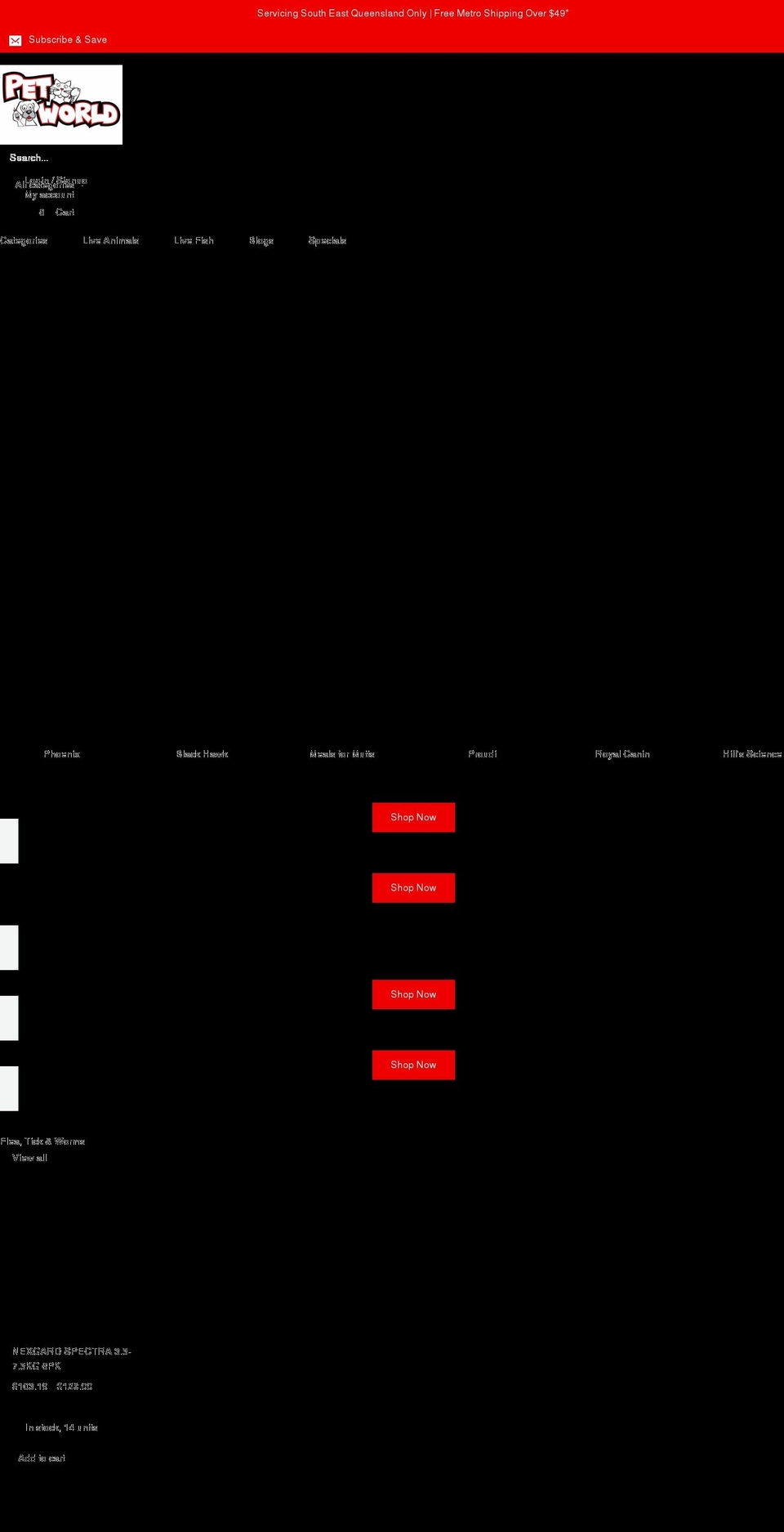 petworldwired.com shopify website screenshot