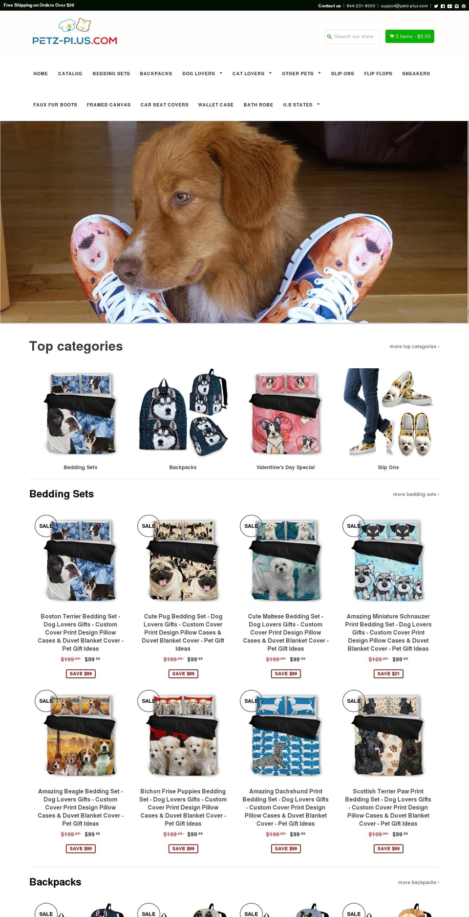 breedbiztheme Shopify theme site example petz-plus.com