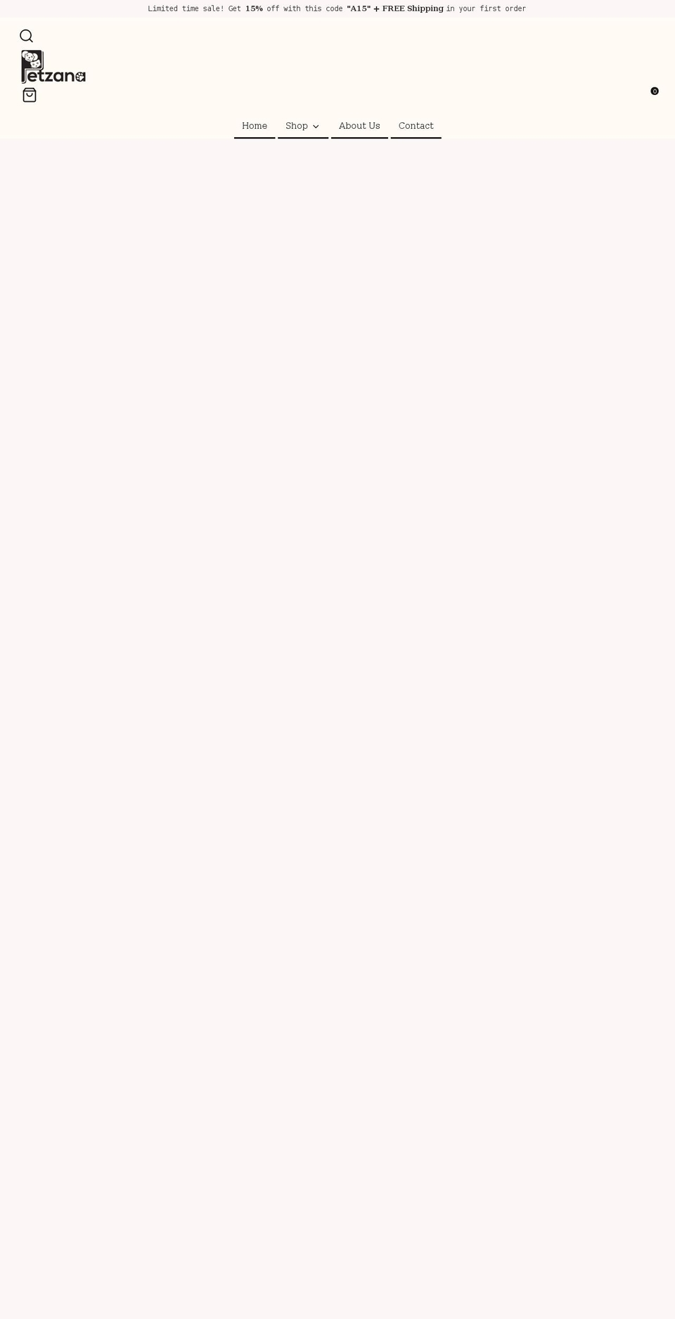 petzana.com shopify website screenshot