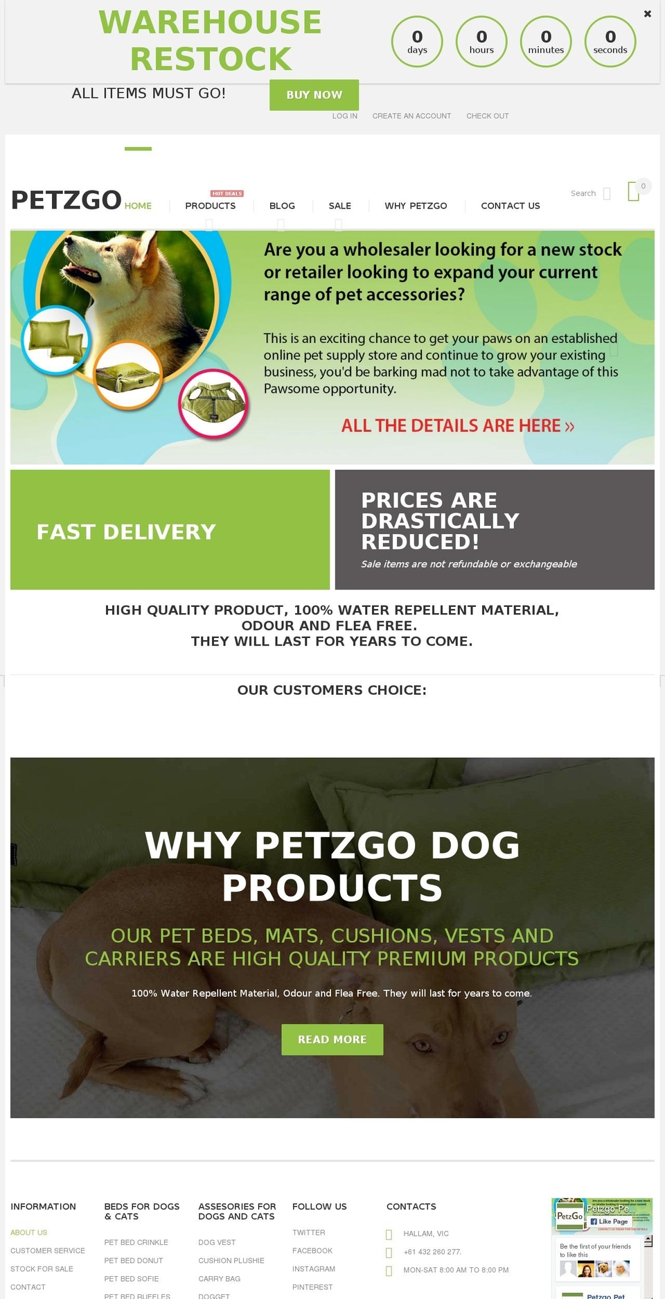 petzgo.com.au shopify website screenshot