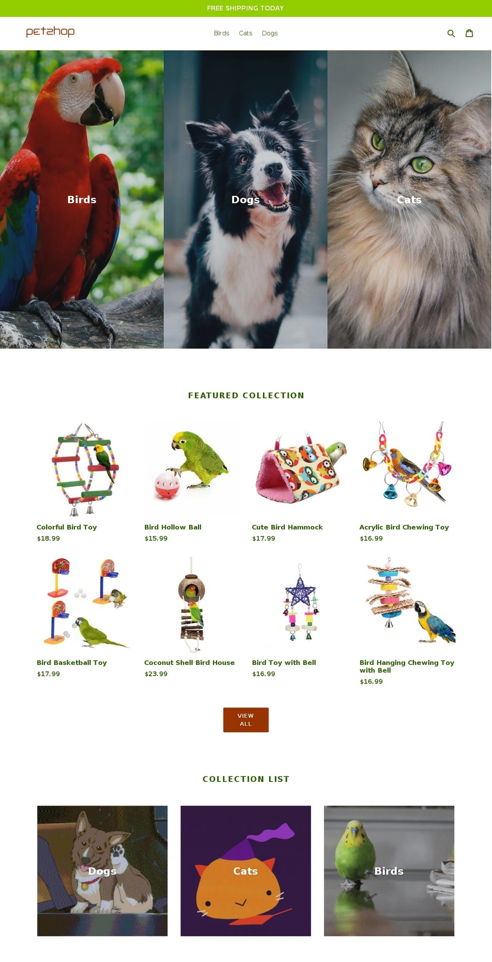 petzhop.com — Shopify storefront screenshot