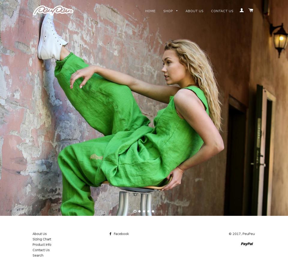 peupeu.eu shopify website screenshot