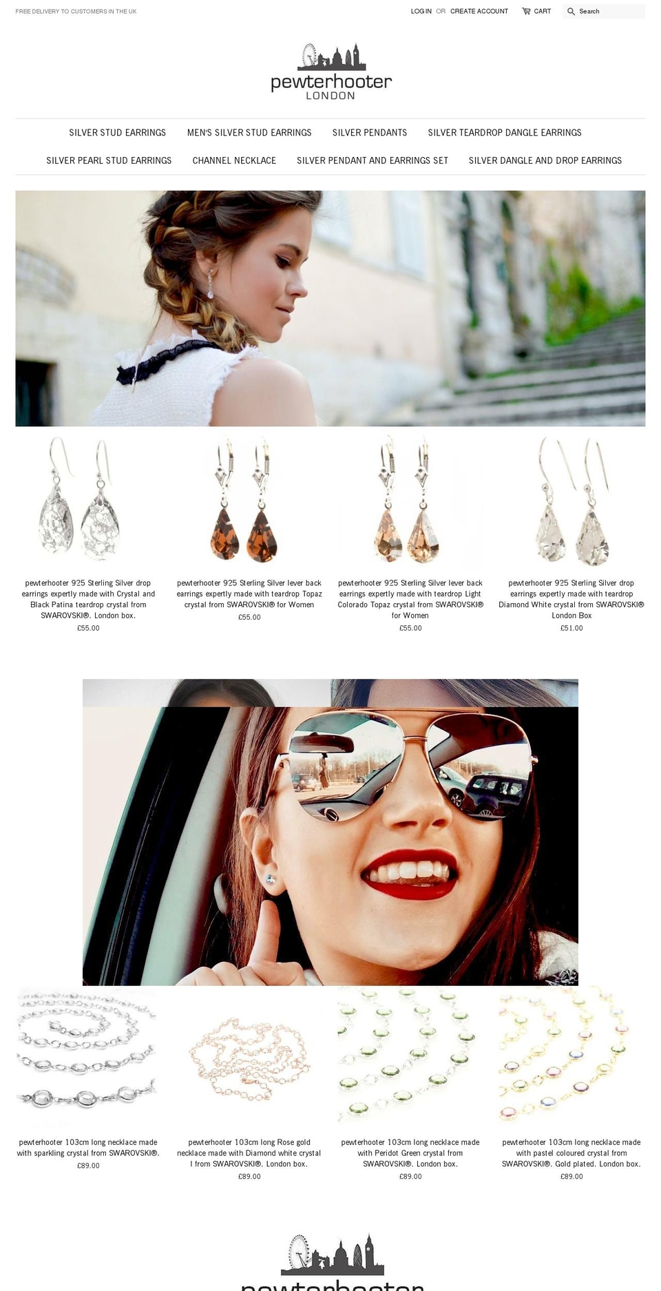pewterhooter.com shopify website screenshot