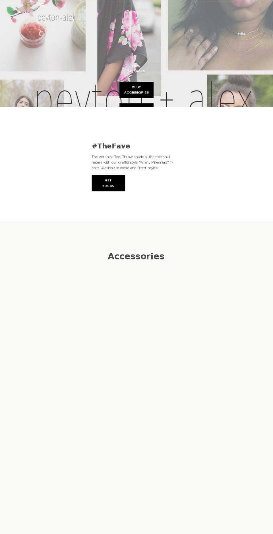 peytonalex.com — Shopify storefront screenshot