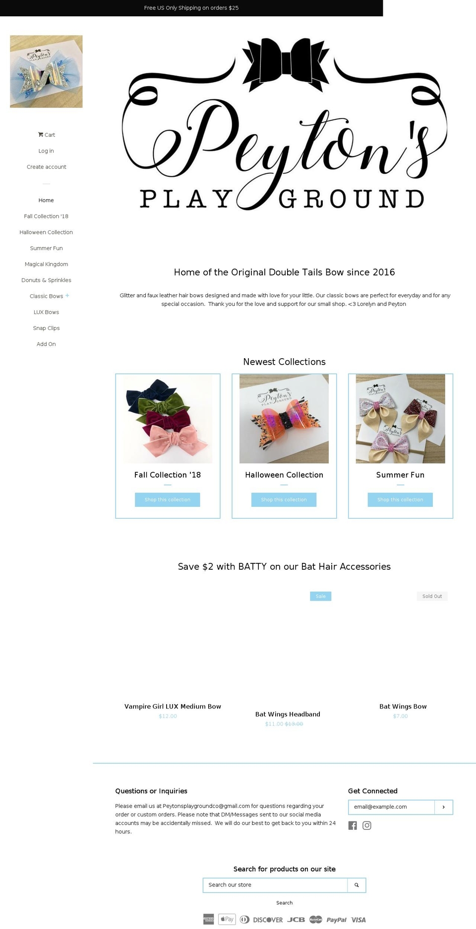 peytonsplayground.com — Shopify storefront screenshot