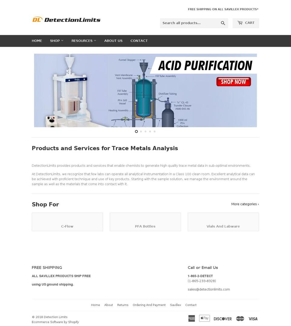 pfabottles.com — Shopify storefront screenshot