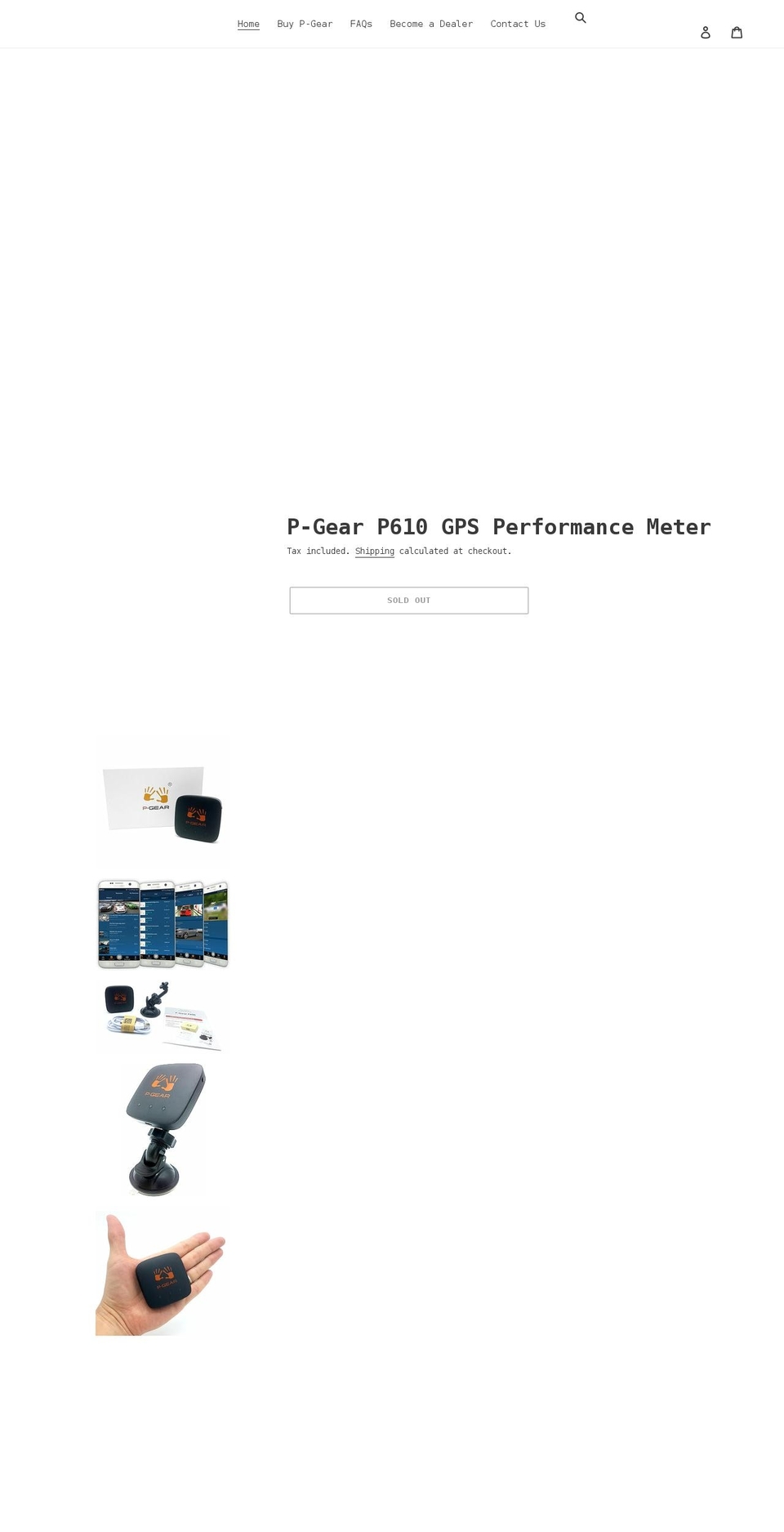 pgearmotorsports.com shopify website screenshot