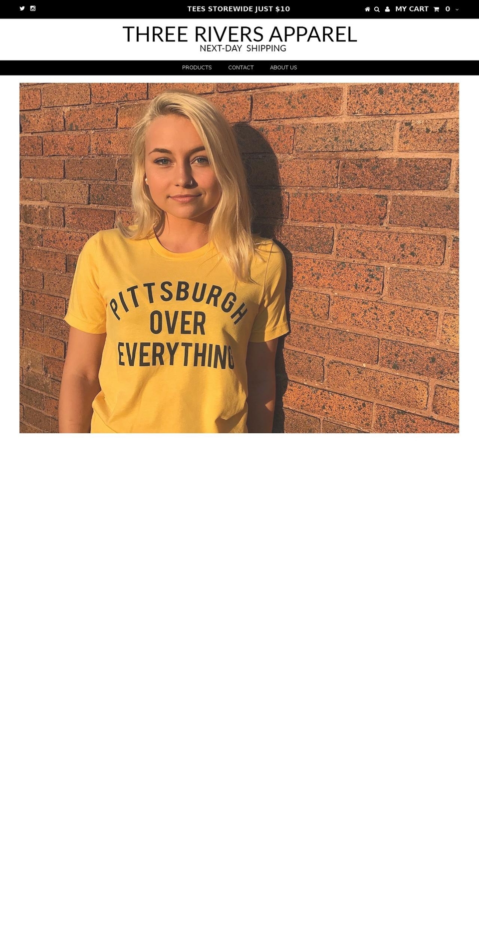 Three Rivers Theme Shopify theme site example pghallegiance.com