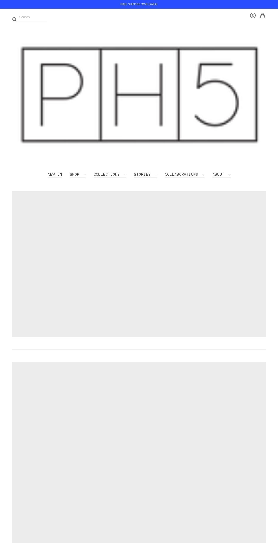 ph5.com shopify website screenshot
