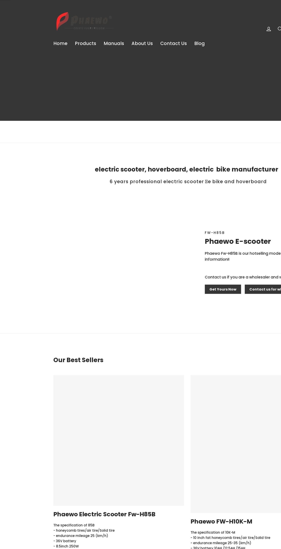 phaewo.com — Shopify storefront screenshot