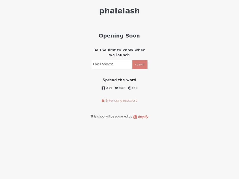 phalelash.com — Shopify storefront screenshot
