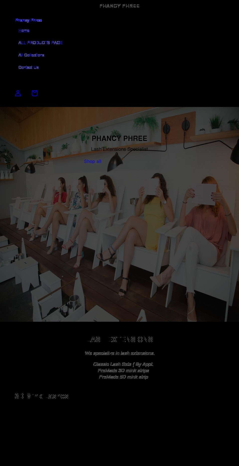 phancyphree.com shopify website screenshot