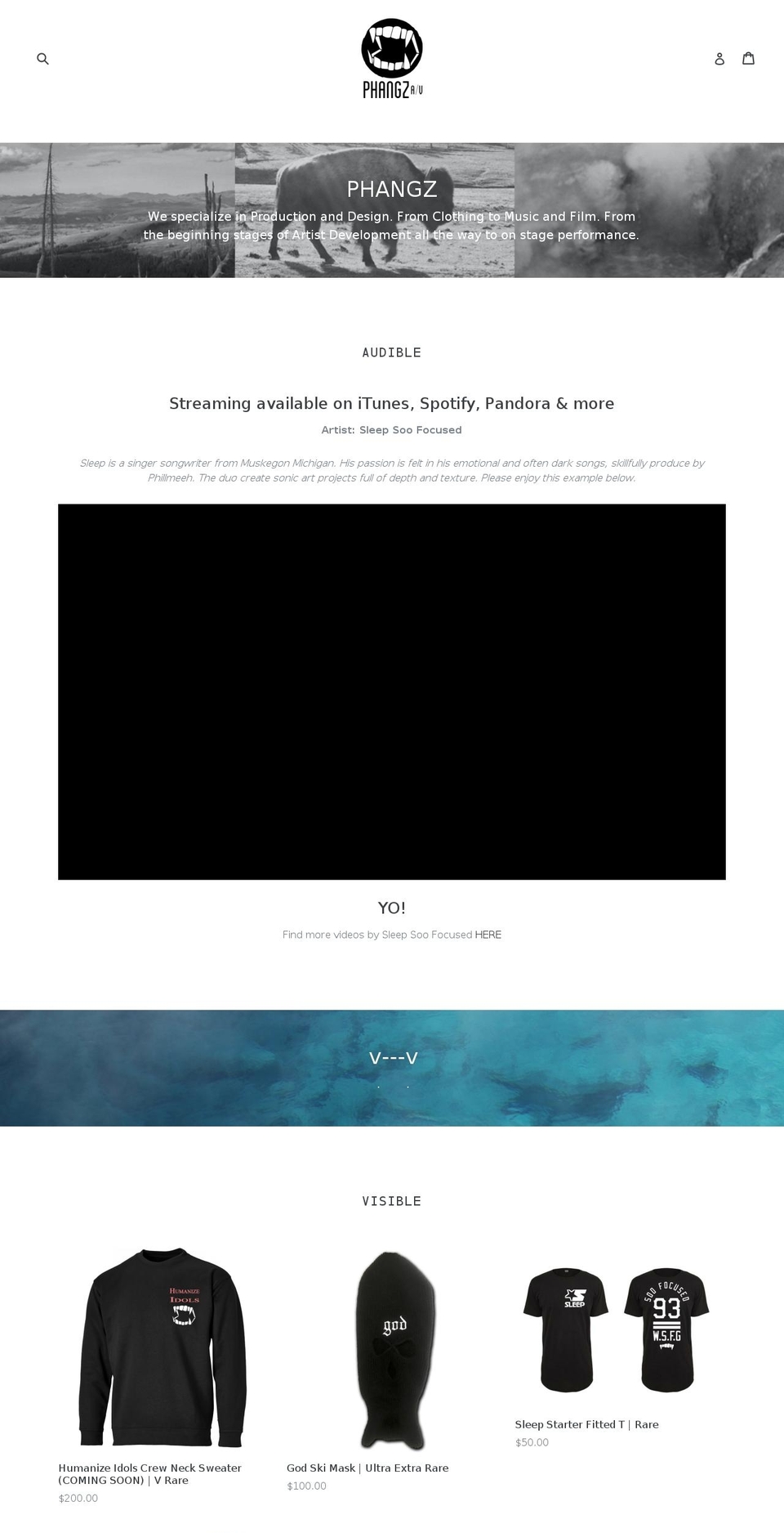 phangz.com — Shopify storefront screenshot