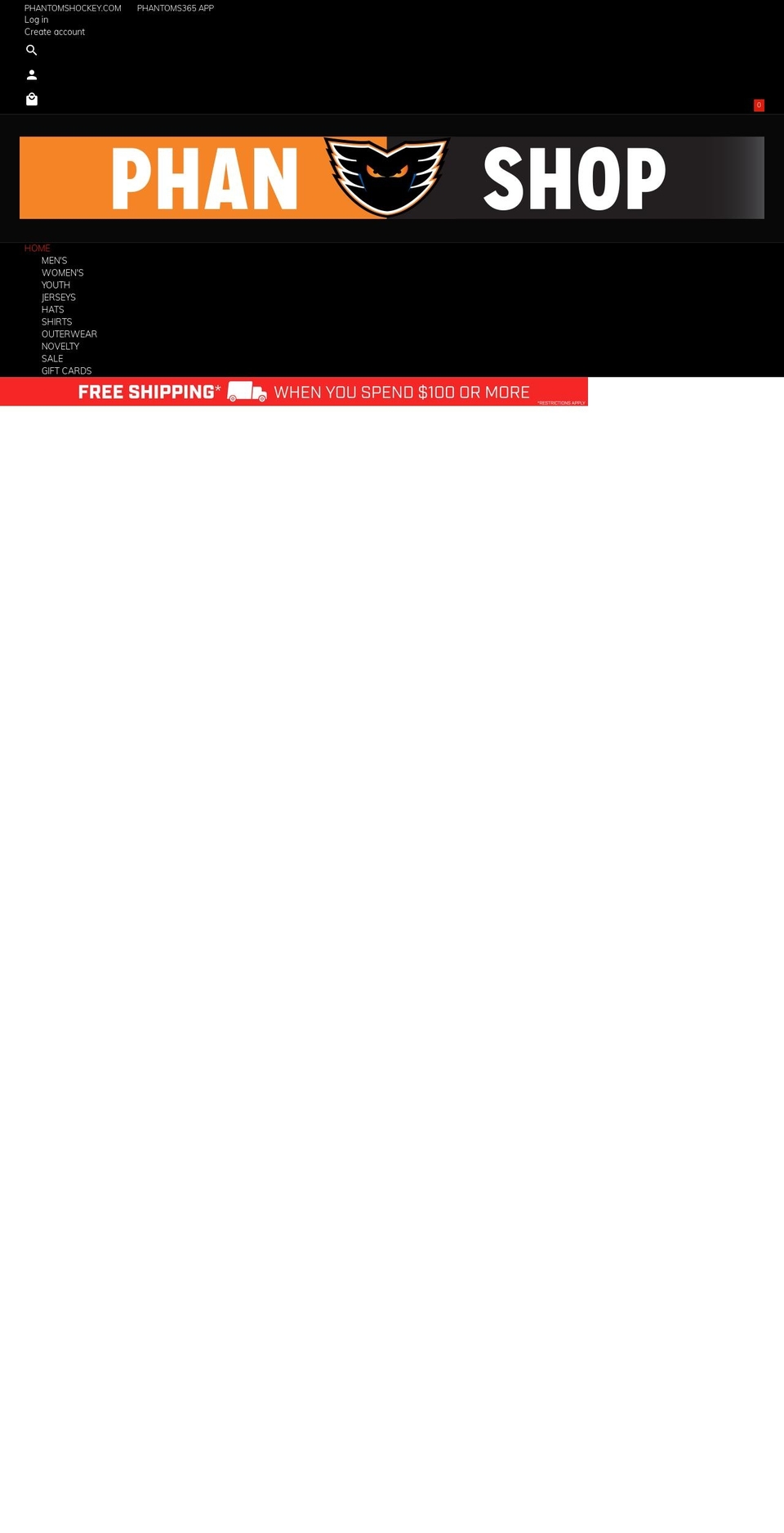 phanshop.com shopify website screenshot