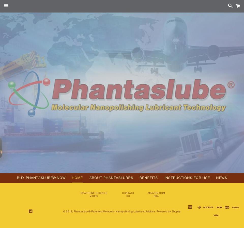 phantaslube.net shopify website screenshot