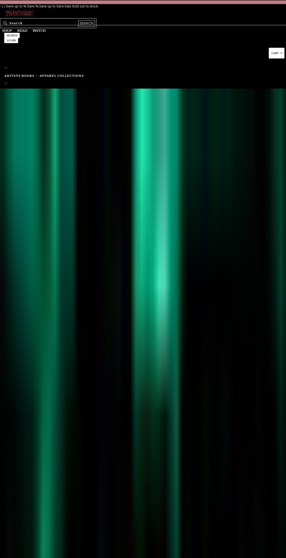 phantasmic.com shopify website screenshot