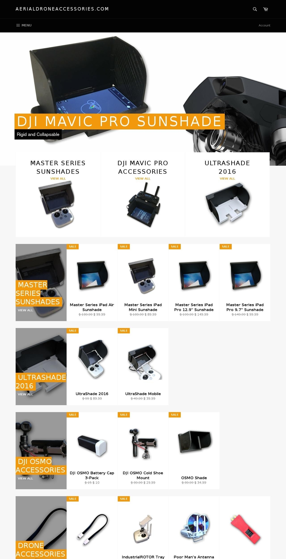 phantom3accessories.com shopify website screenshot