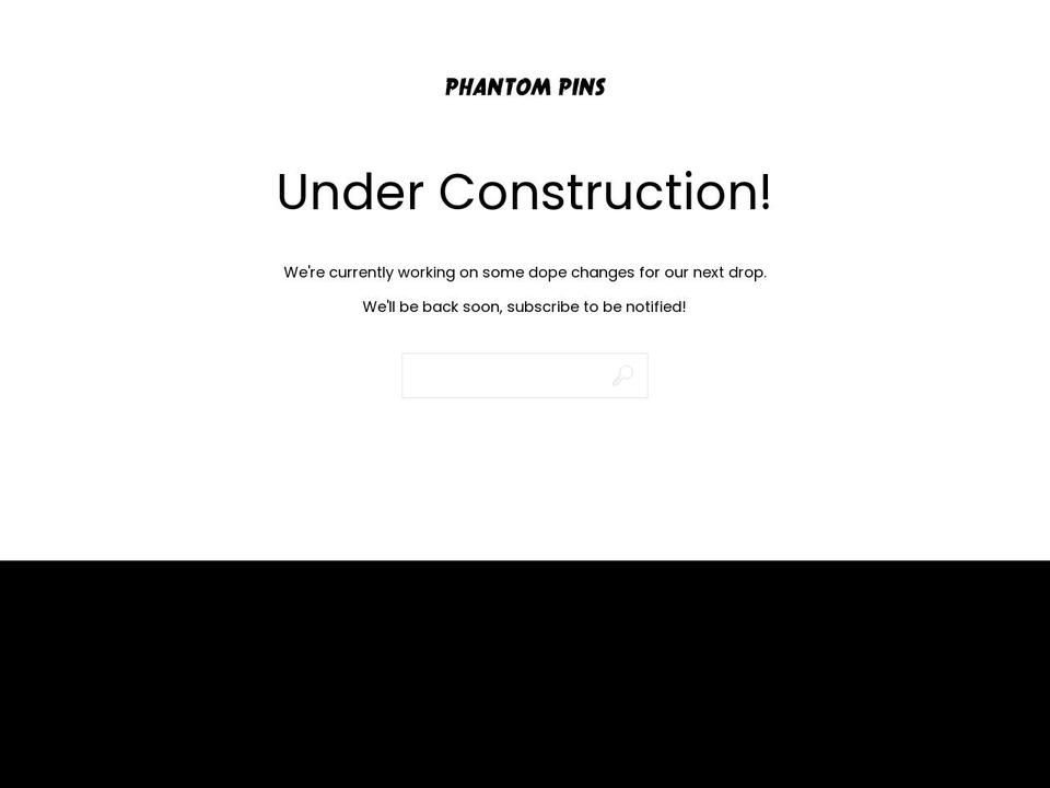 phantompins.com shopify website screenshot