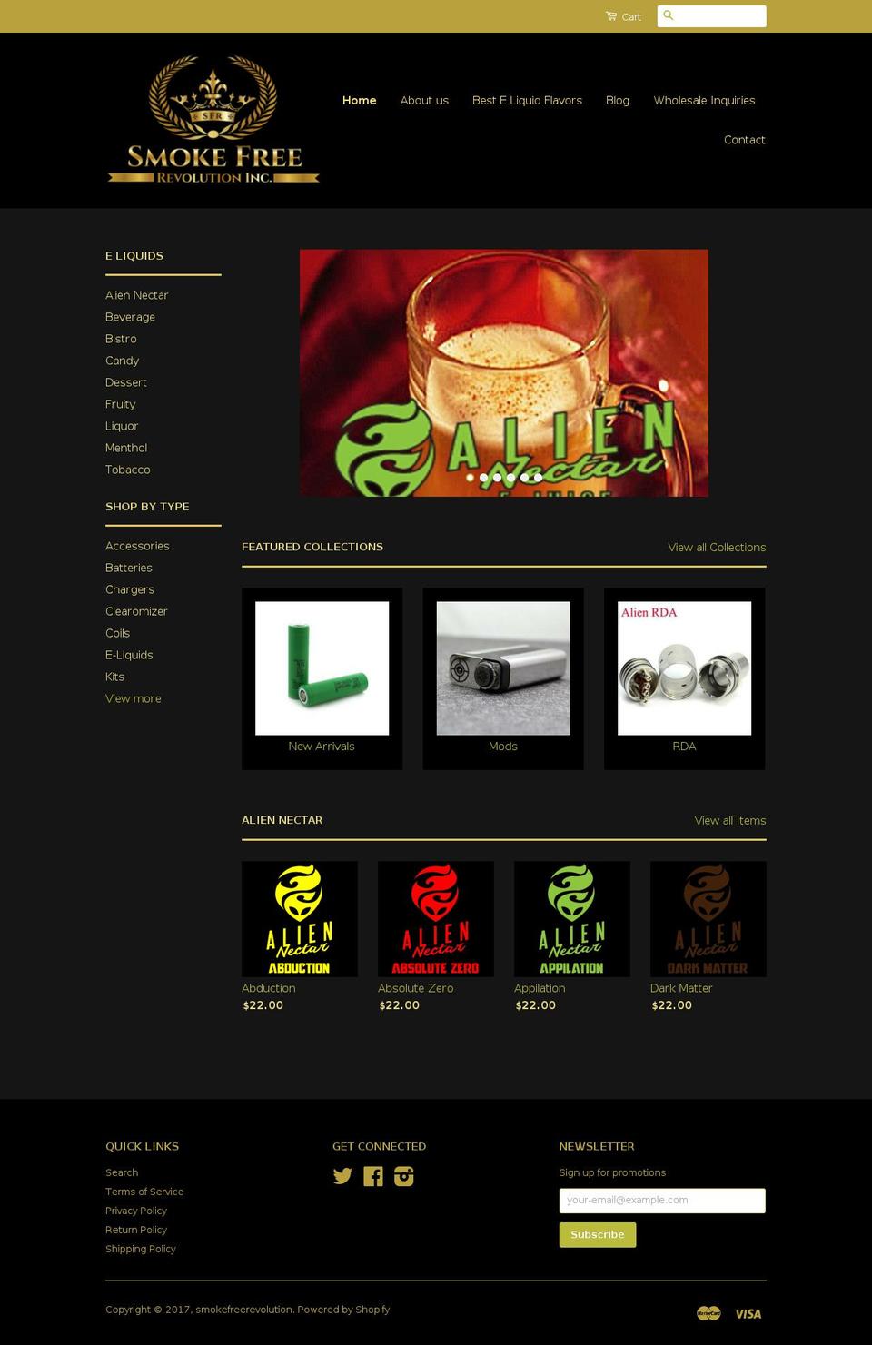 phantomsecigarettes.com shopify website screenshot